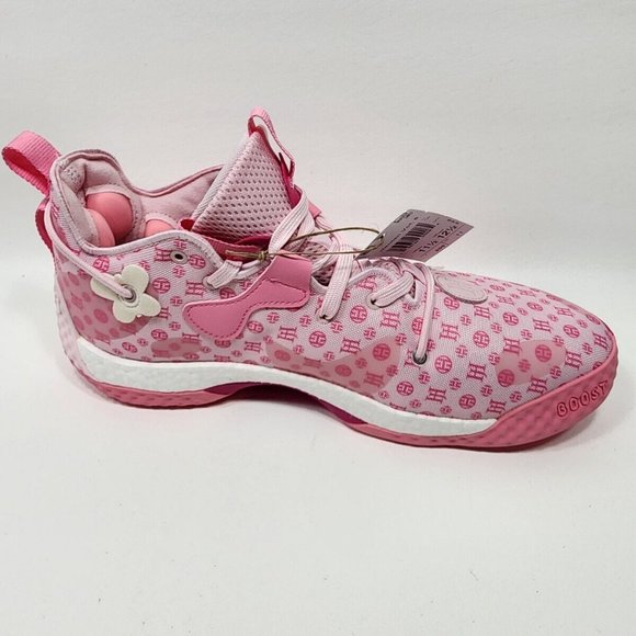 ADIDAS Harden Vol 6 Monogram Pink Cloud Basketball Shoes Men's Size 11.5 GW9033 - Picture 7 of 14